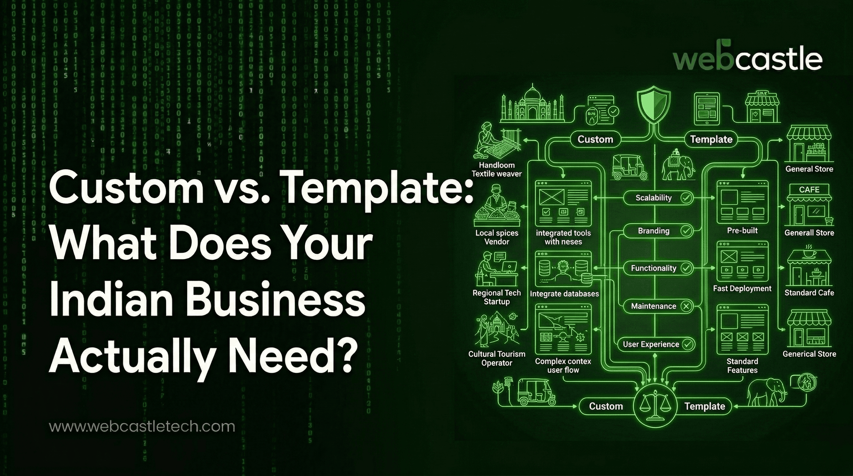 Custom vs. Template: What Does Your Indian Business Actually Need?